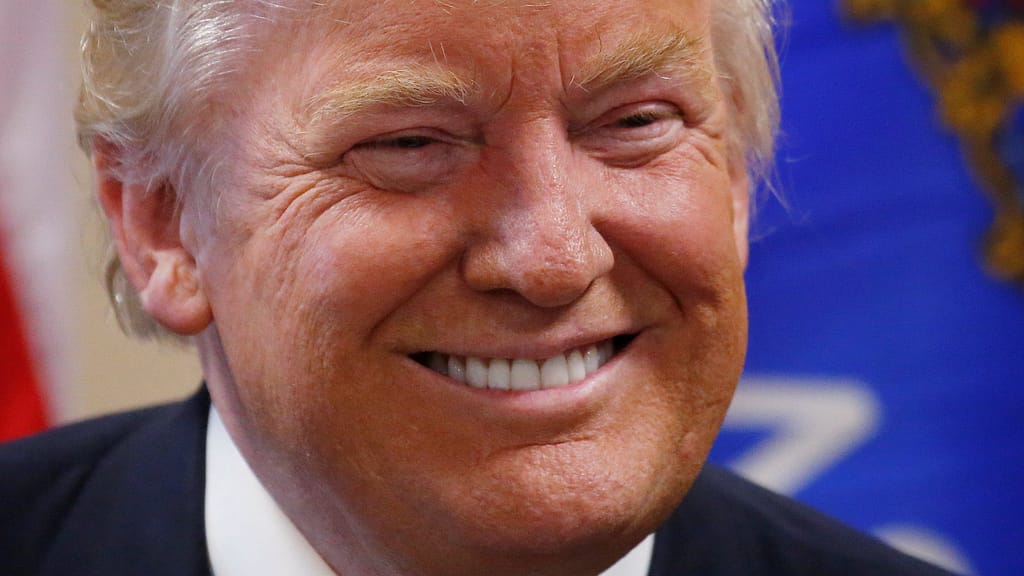 Donald Trump happy face